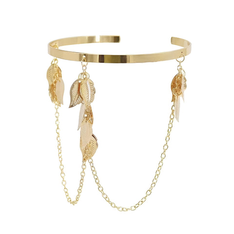 The spiral arm of the Alawi jewelry bracelet is adjustable