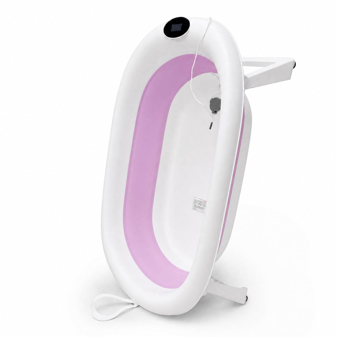Fantastic-Kids-Toys Foldable Baby Bathtub with Digital Display and Temperature Sensor, Safe Newborn Bathtub with Non-Slip Base for Travel and Home Code 6828 by Fantastic-Kids-Toys (Pink)