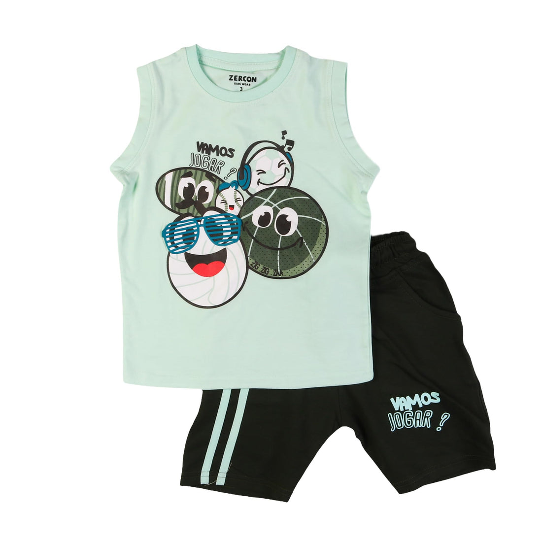Zercon Summer Pajama Set for Boys 7196_2-5 years