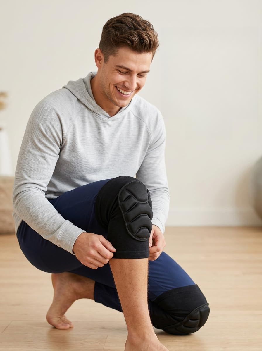 GHAZAL Sports knee pads are designed to protect against impacts during various sports activities such as volleyball, basketball, or dancing.
