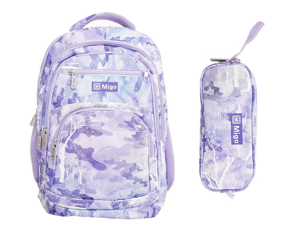 Migo Set Laptop School Backpack 18"+ Pencil Case