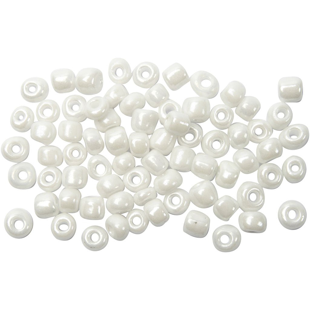 Creativ Rocaille Seed Beads, Size 6/0, Mother-of-Pearl, 500g