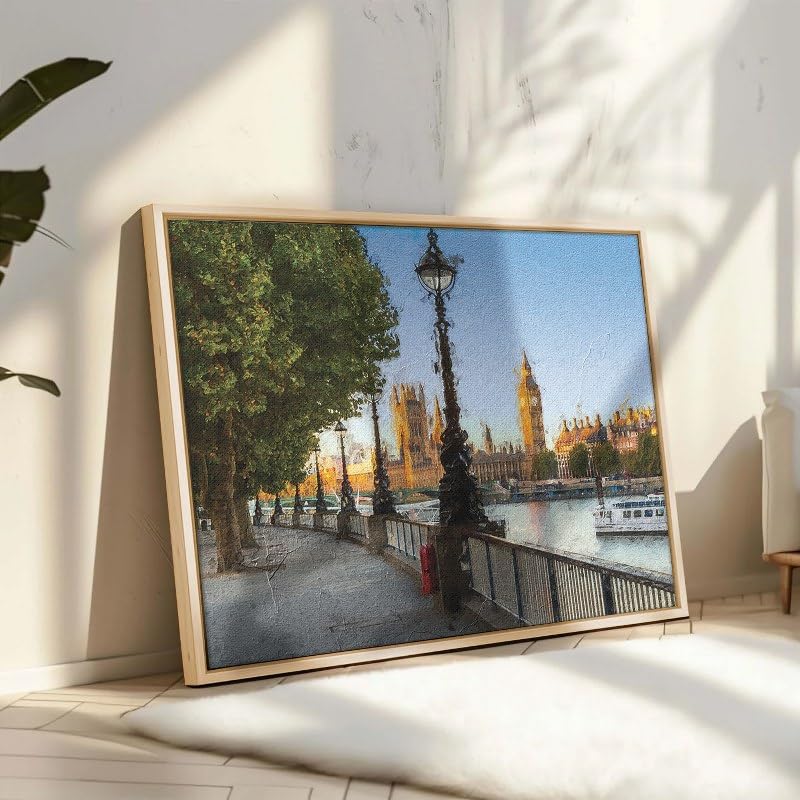 Famous Big Ben during sunset in London printed on canvas 60x40