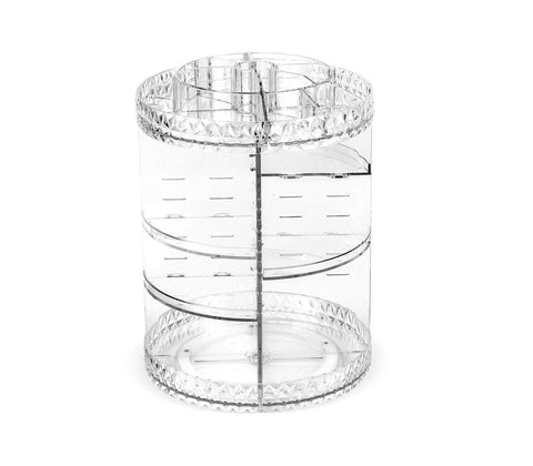 360 Degree Rotating Makeup Organizer,Adjustable Multi-Function Cosmetic Storage Box Make Up Display Stand, with Large Capacity,Fits Different Types of Cosmetics and Accessories