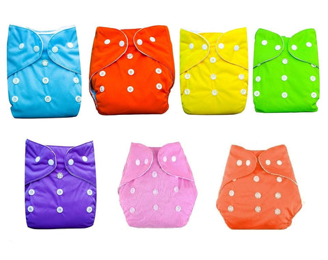 House Center All-in-One Washable Adjustable Multi-Use Cloth Diapers for Baby - One Size Fits 0-3 Years Old, 1 Piece