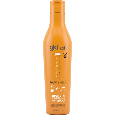 Global Keratin GKhair Shield Shampoo 240ml Against Sun, UV/UVA Rays | For Dry, Split Ends with Aloe Vera and Natural Oils - All Hair Types (240ml)