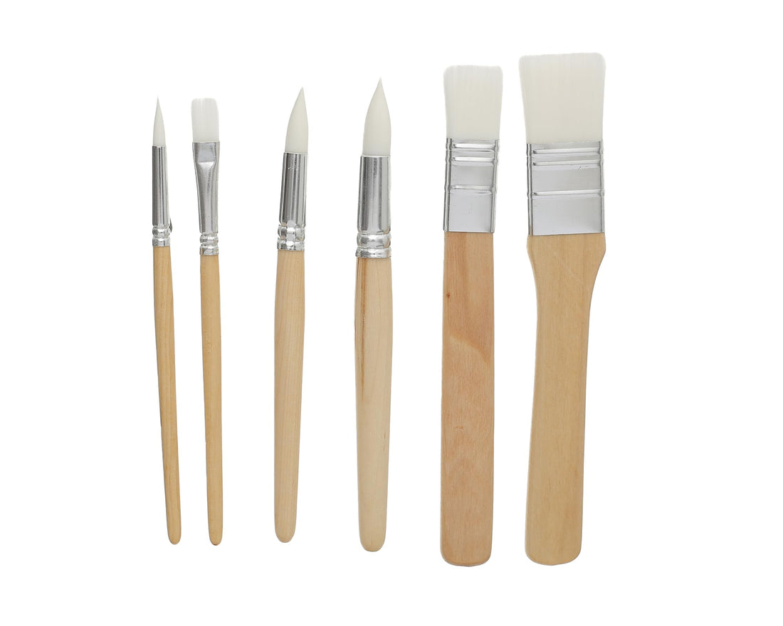 Keep Smiling A6325 KS-15 Set Of 6 Pieces Of Paint Brushes In Various Sizes, Made With Premium Material For Durability And Long-Lasting Use - Multi Colour