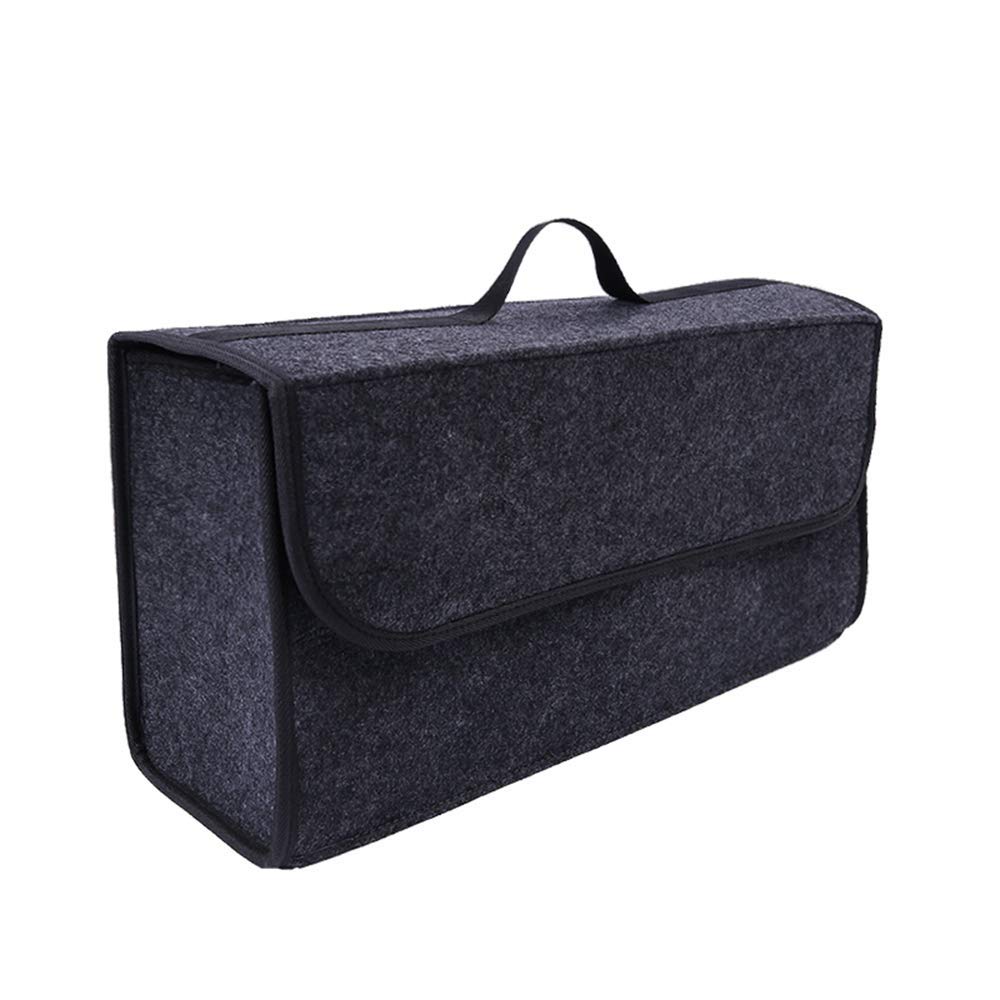 car Soft Storage Box Trunk Bag Travel Storage Organizer holder car accessories Deep Grey
