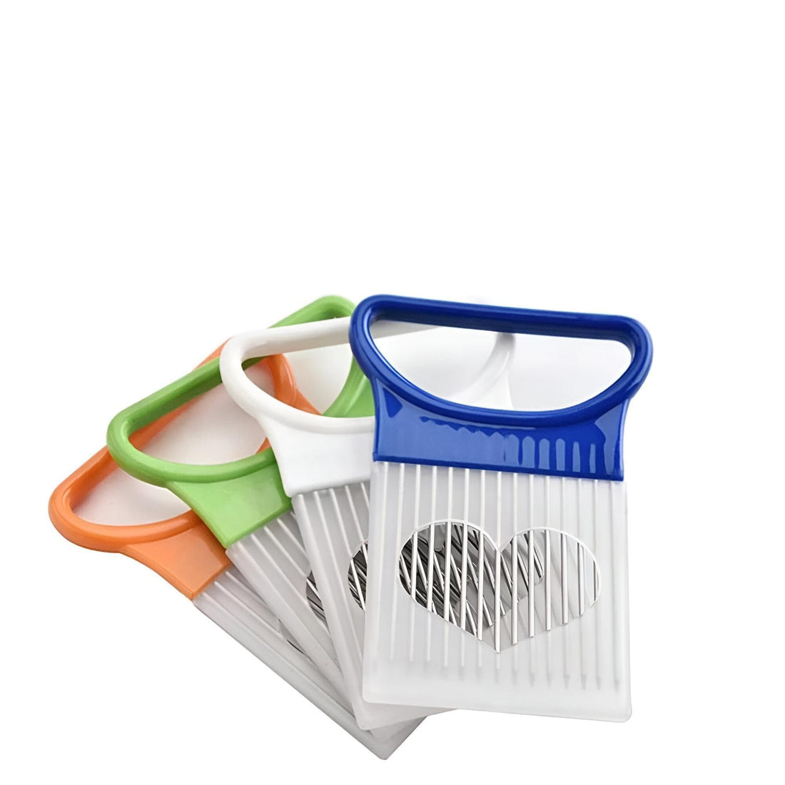 Manual Onion Slicer Tool, Stainless Steel Kitchen Tools Designed for Professional and Even Cutting Vegetables, Meat, Onions, Potatoes (4 Pieces)