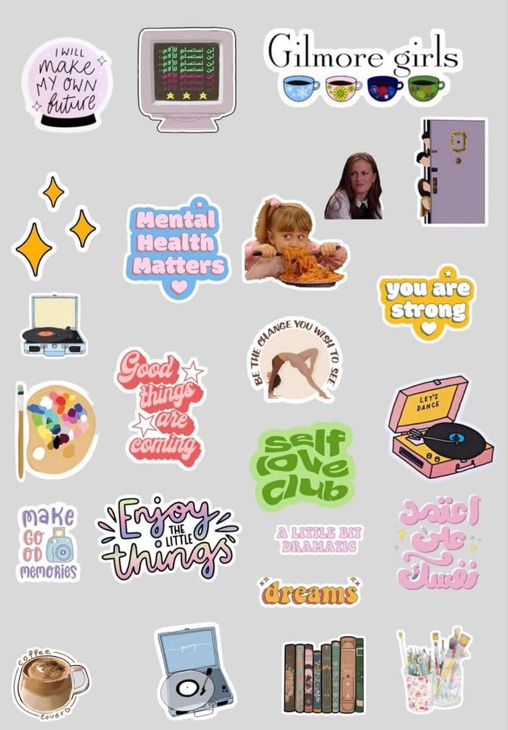 Generic Gilmore Girls Die-cut Vinyl Whimsical Sticker Decal for Walls, Vehicles, Scrapbook