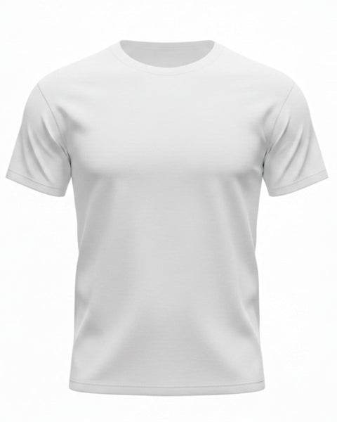 ISTANBUL MODEL Men’s Plain T-Shirt, Round Neck Short Sleeve Tee, 95% Cotton & 5% spandex Stretch, Regular Fit, Pack of 1