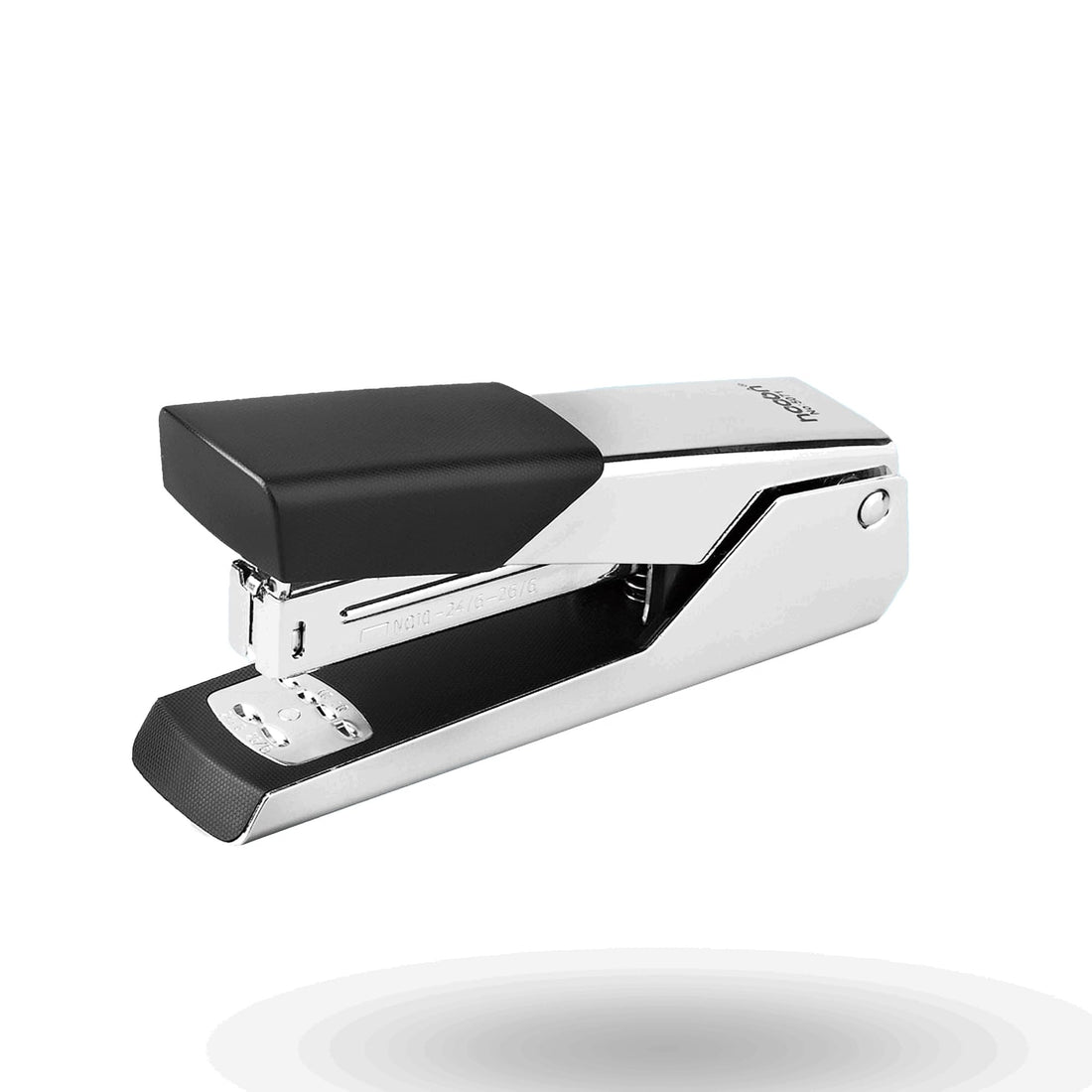 Metal, Compact Office Stapler with Soft-Grip Handle, Durable Chrome Construction, Portable Desk Stapler for Standard 24/6 & 26/6 Staples, Office & Home Use (13cm (25 Sheets))