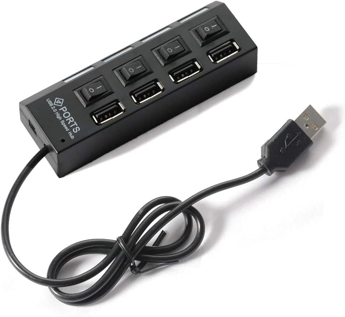 Hub USB 4 Ports 2.0 Switch - Black