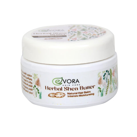 Evora Cosmetics Shea Hair Balm, Natural Moisturising & Nourishing Care, 150g