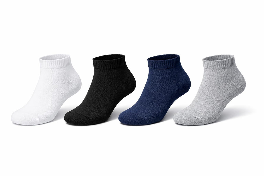 Pack Of 4 Pairs + 2 Pairs Of Gift 6 Pairs Full Size (40-46) Ankle Socks For Men Fashion Design Comfortable Foot Socks