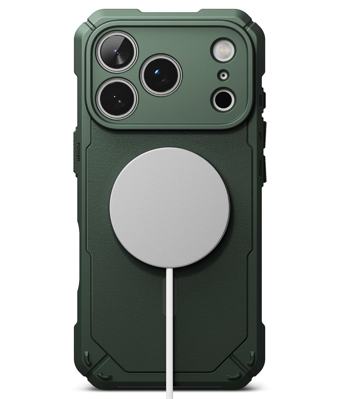 Ringke Rugged Gear Magnetic for iPhone 17 Pro Max Case, [Compatible with MagSafe] Reinforced Bumper Heavy Duty Protection Shockproof Firm Grip Non-Slip Scratch Resistant Protective Cover - Dark Green