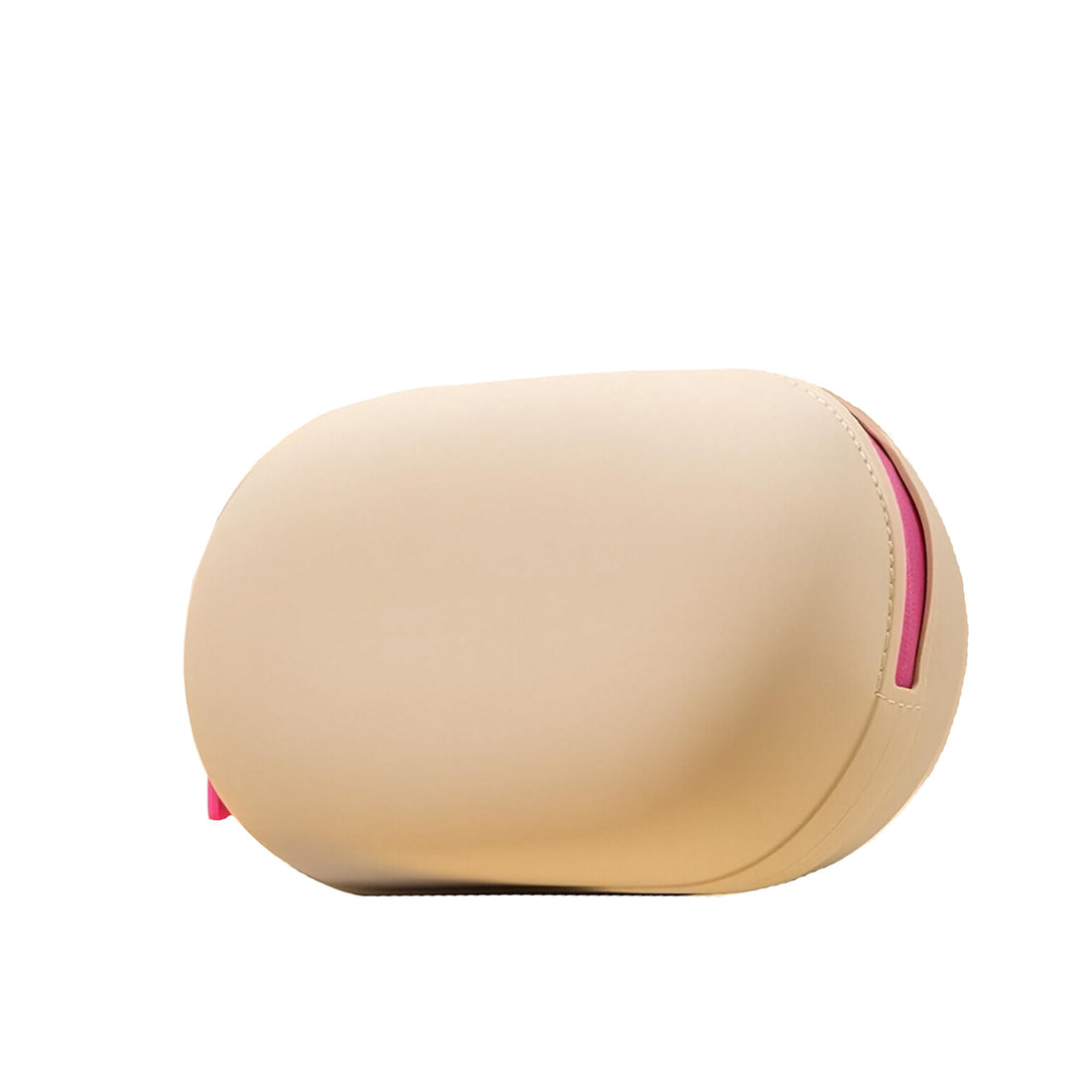 OCTOS Slim-Profile Silicone Makeup Bag - Waterproof Travel Essential, Space-Efficient Cosmetic Organizer for Gym & Daily Carry, khaki, Modern