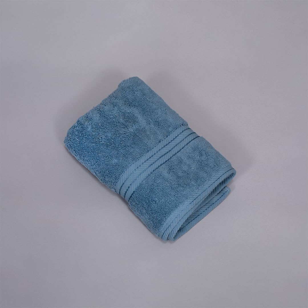 Bed N Home, Cotton Hand Towel, 50 cm Width x 100 cm Length, Blue