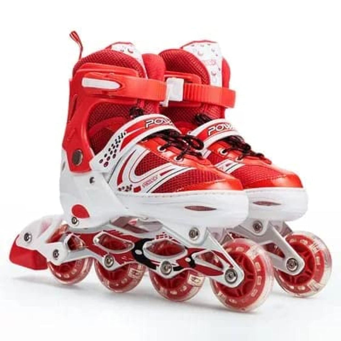 SportQ Inline Slets, Adjustable Shoes with Light-up Wheels for Kids and Adults Included Sleds with Elbow Pads Protective Kit Helmet Ski Accessories