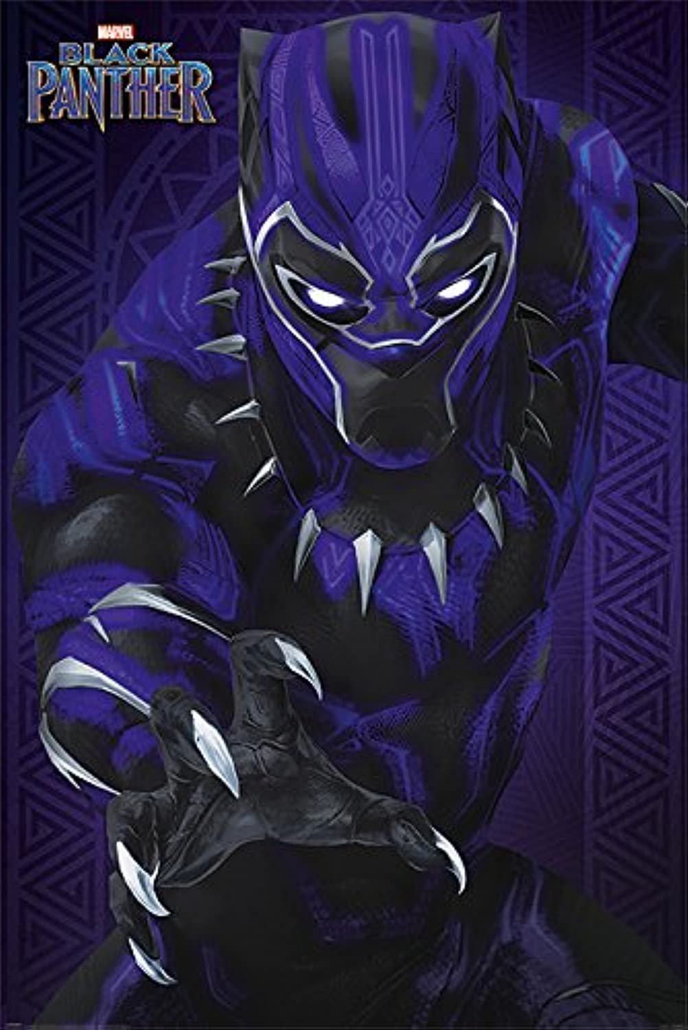 Black Panther Glow Maxi Poster, Paper, Multi-Colour, 61 x 91.5 cm