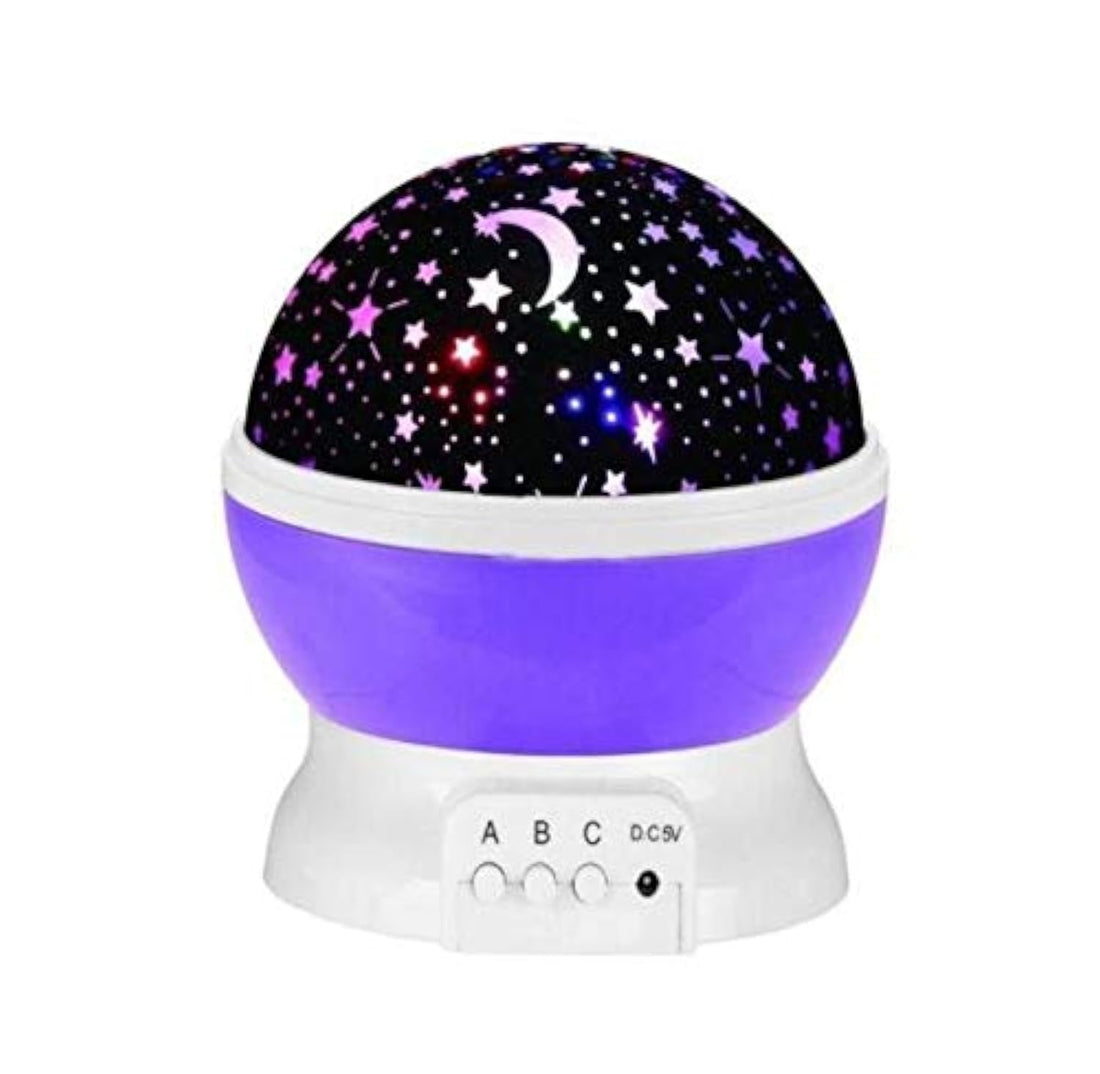LED Star Master Rotating Night Light Projector Spin Starry Sky Star Master Children Kids Baby Sleep Romantic Led USB Lamp Projection Night Lighting Projector Kids Children Baby Sleeping - Purple