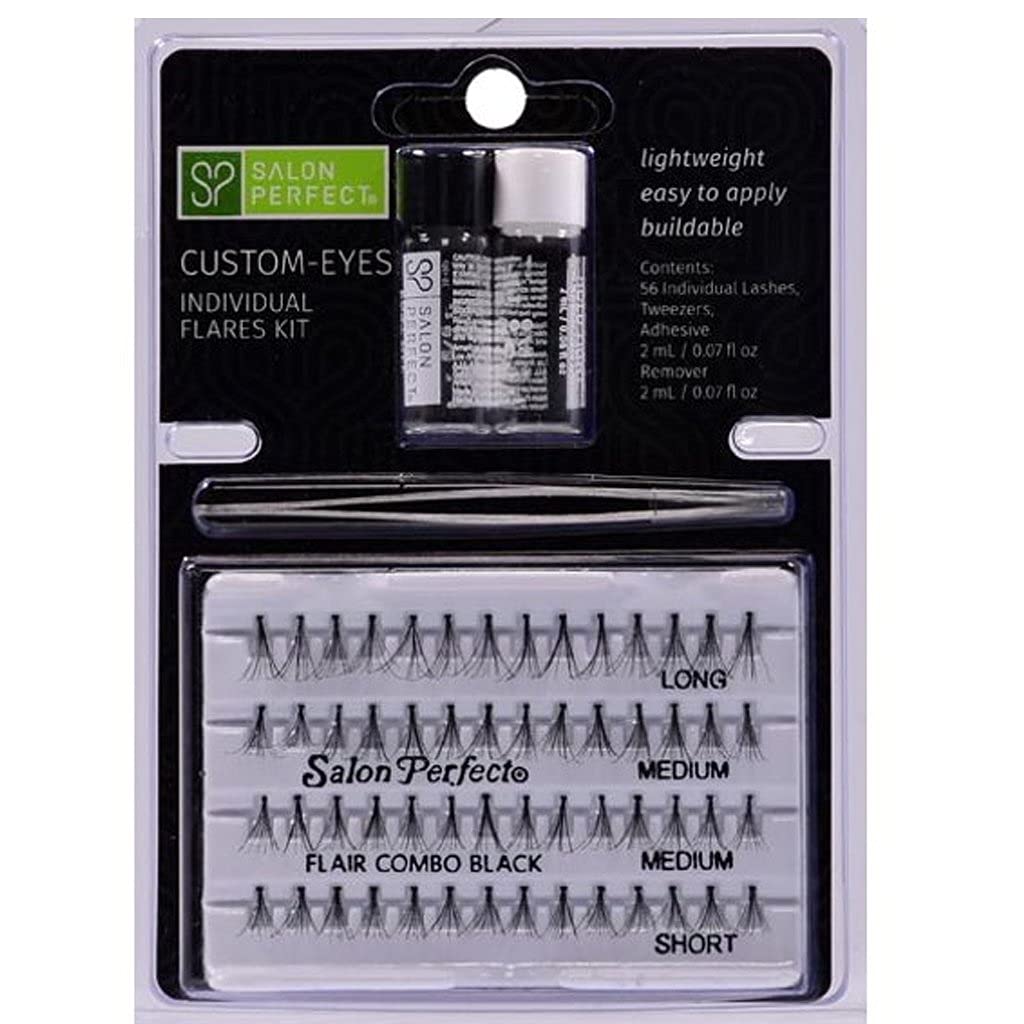 Salon Perfect Natural Lashes Starter Kit Knotted Combo Pack Black