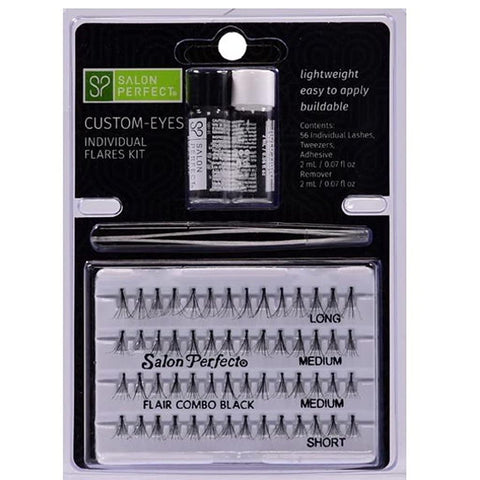 Salon Perfect Natural Lashes Starter Kit Knotted Combo Pack Black