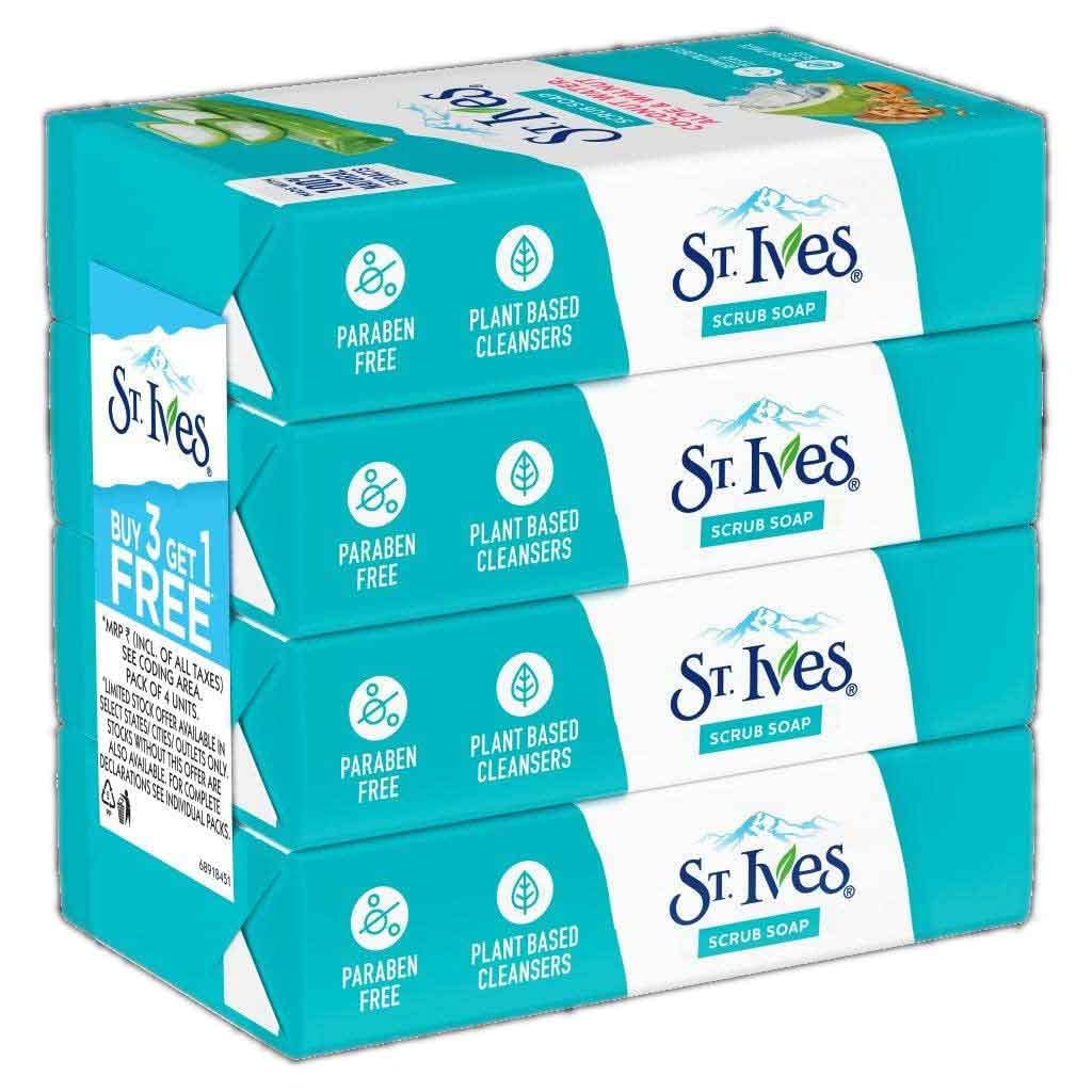 St Ives Coconut Water & Aloe 100Gx4