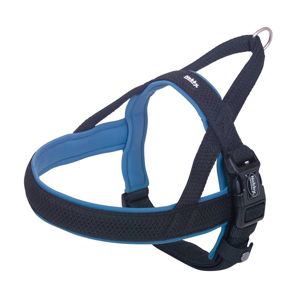 Nobby 80554-06 Norwegian Harness Mesh Preno Blue Length 68-85 cm + 54 cm Width 40/45 mm