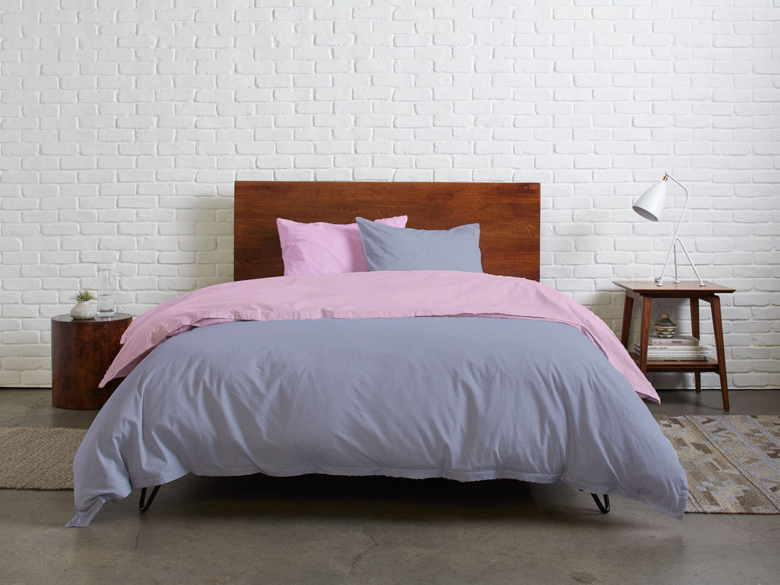 Tigers Trade Lines Quilt cover set from Mix Catalogue - Cotton - 3 pieces - for main rooms and youth rooms (Bombi - Pthracite, for large bed size 160cm (Main Rooms))