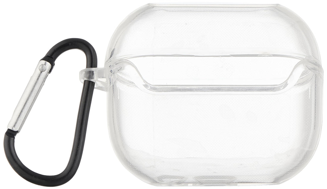 Compatible with Samsung Galaxy Buds 3 Pro/Buds 3 Case Cover, Soft Silicone Shockproof Protective Case Wireless Earbuds with Carabiner - Transparent
