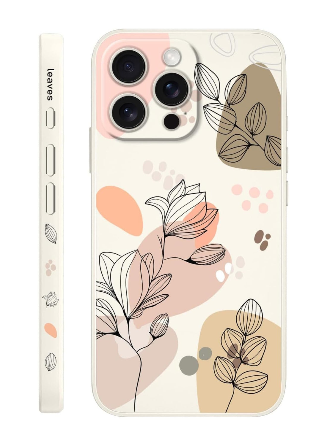 Fekra Red Butterfly for iPhone 11 Pro max Case Scratch Resistant Soft Slim Fit Floral for iPhone 11 Pro max cover - Morandi White