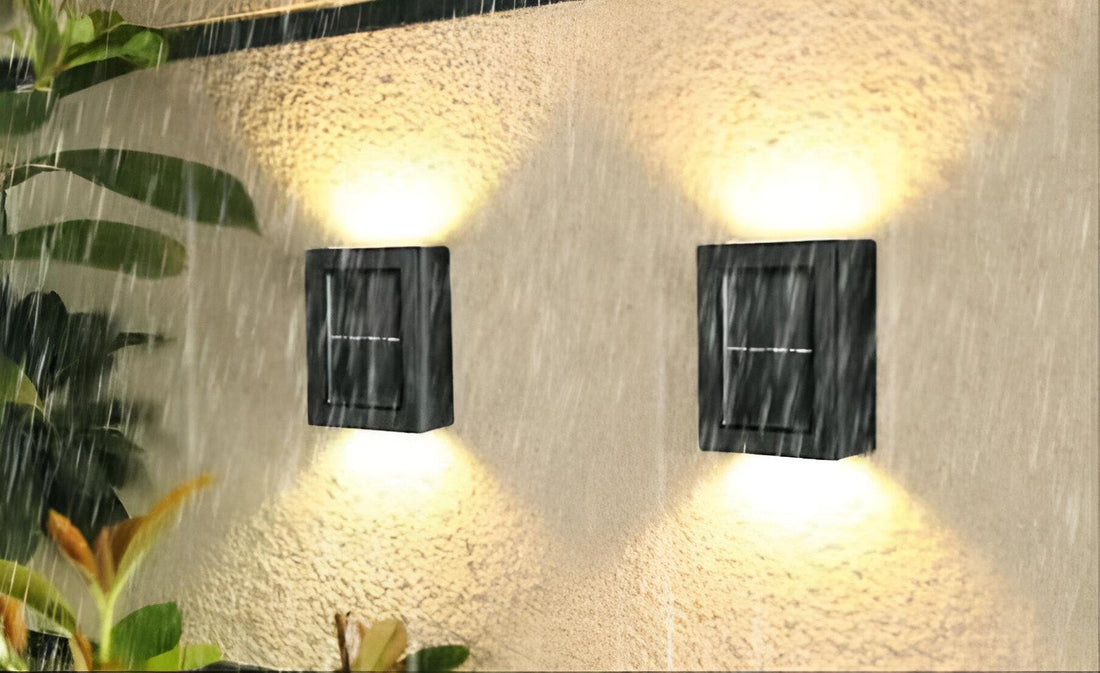 Garden Light - Stylish Solar Wall Illumination with Adhesive and Screws, Perfect for Decorating Patios and Staircase Railings