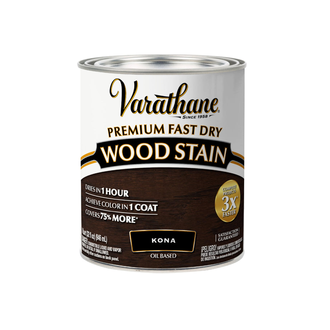 Rust-Oleum 262010 Varathane Premium Fast Dry Wood Stain, 946 ml - Kona