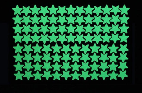 100Pcs fluorescent glow in the Dark stars wall stickers for kids rooms decoration living room baby bedroom ceiling home decor