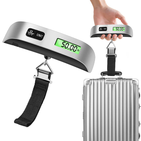 Digital Luggage Scale, 11 Pounds Capacity, LCD Display, Black