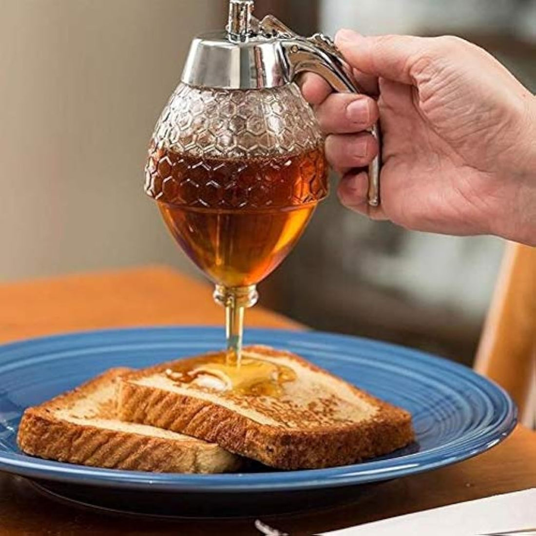 Acrylic Honey Jar Juice Dispenser Honey Bee Drip Bottle_ with one years guarantee of satisfaction and quality