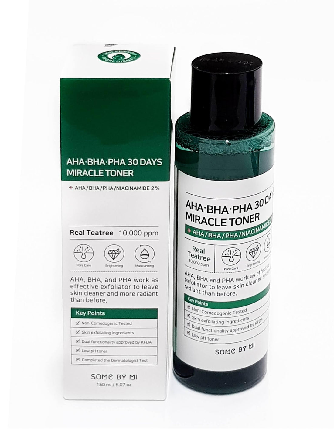 Somebyme AHA BHA PHA 30 Days Miracle Toner, 30ml Anti-acne Exfoliation Hydration Brightening