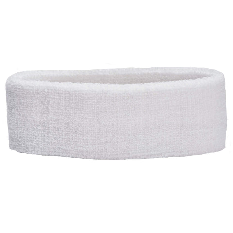 Unique Sports Thick Headband, One Size, White