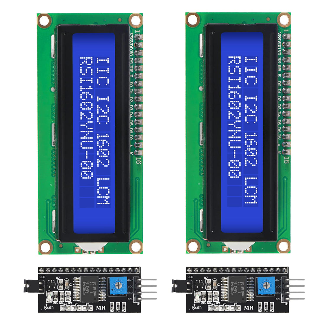 1602 16x2 LCD Module Shield Blue Backlight with IIC I2C Driver Serial Interface and LCD Module Display Compatible with Ardu ino UNO R3 MEGA2560