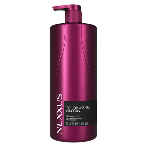 Nexxus Color Assure Sulfate-Free Shampoo For Color-Treated Hair with ProteinFusion for Enhanced Color Vibrancy, Silicone Free Shampoo with Pump 33.8 oz
