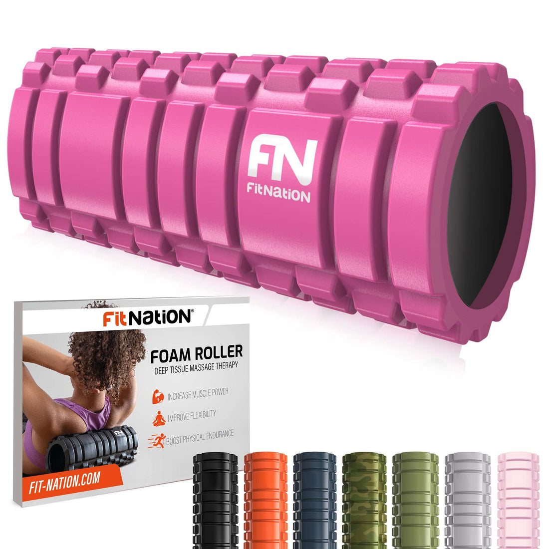 Foam Roller - Non-deformable Roller for Trigger Point Therapy - Muscle Self-Massage with Myofascial Release - 33 x 14 cm - Ideal for Crossfit, Stretching, Yoga, Pilates, Physiotherapy