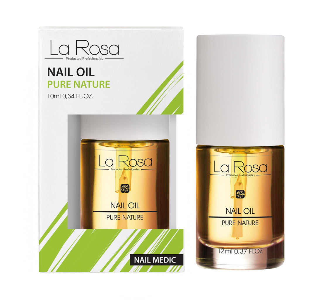 La Rosa, NAIL CURE OIL and CUTICLE CONDITIONER Intensive Hydration and Moisturiser with ALOE VERA EXTRACT SWEET OIL AVOCADO OIL and VITAMIN E, Almond, 10 ml