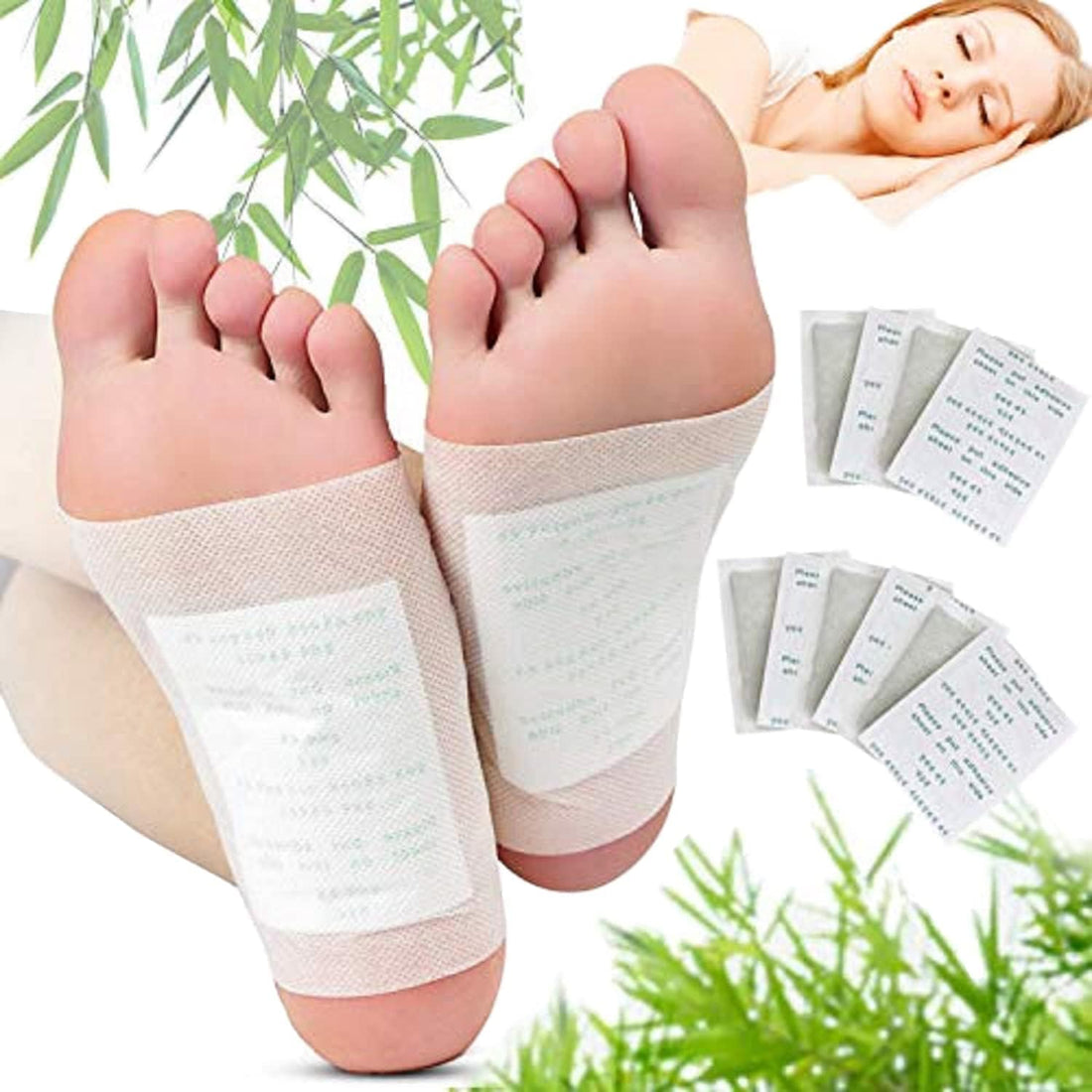 JIAVAXA Detox Foot Patches Remove Toxins Cleansing Detox Kit for Release Body Pain Free Pads Stress Relief Sleep,Natural ingredients Toxins Ginger Detox Pads Adhesive Foot (PACK OF 30)