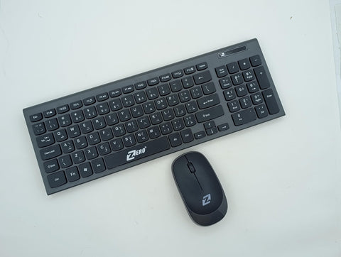 Wireless Keyboard and Mouse Combo – Slim, Silent, Spill-Resistant, Long Battery Life – Compatible with Windows, Mac & Linux