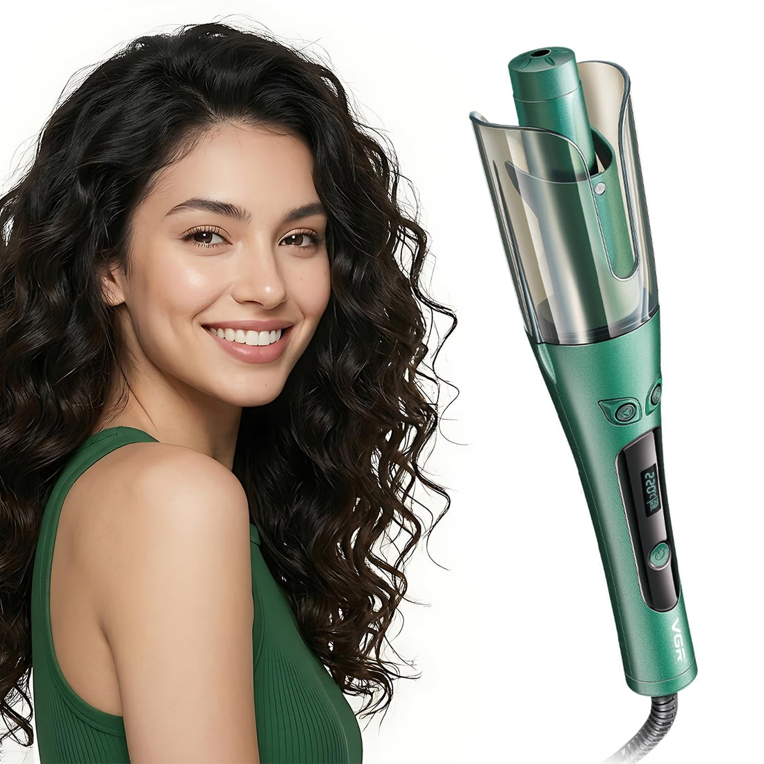 VGR V-583 Professional Electric Hair Curler | Stylish Hair Styling Powerful Automatic Professional Hair Curler | 360° Swivel Cord with 220° C Max Heat Setting