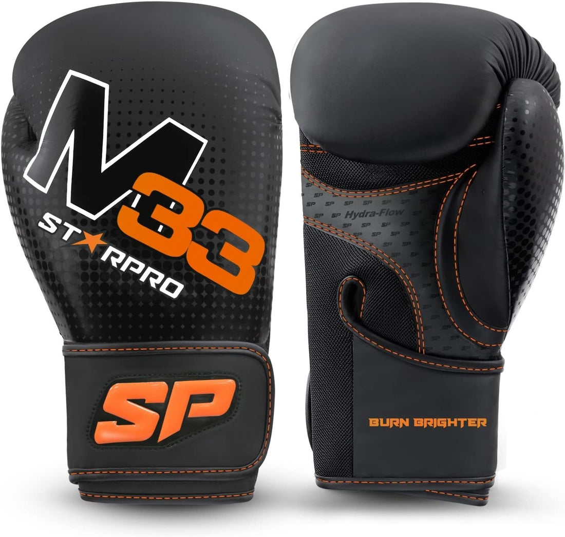 SMART FIT® Matte Boxing Gloves - Fuax Leather - Training, Sparring & Kickboxing Gloves for Men & Women - 8oz 10oz 12oz 14oz 16oz