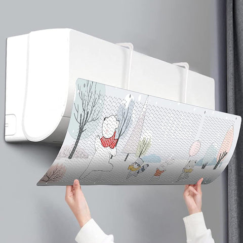 BitQuirk Air Conditioner Deflector Directly Deflector Air Conditioner Deflector with Protective Cover and Adjustable Wind Separator Wanda.Store