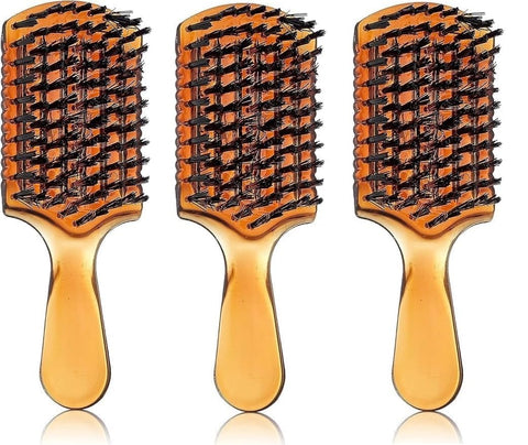 MT Detangling Hairbrush for Women, Men and Children - Great for all hair types, gentle on the scalp and ideal for daily use (Honey color) (2)