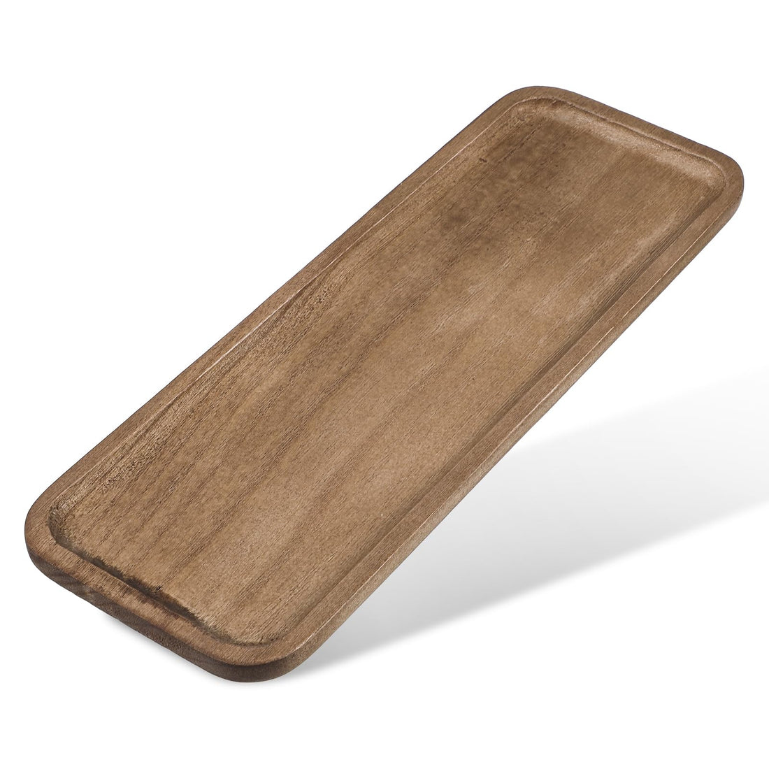 Bremorou Small Charcuterie Boards - Acacia Wood Serving Trays and Platters, Small Charcuterie Board, Rectangular Cheese Board, Rectangular Snack Dessert Trays for Food, Home Decor, Kitchen Counter